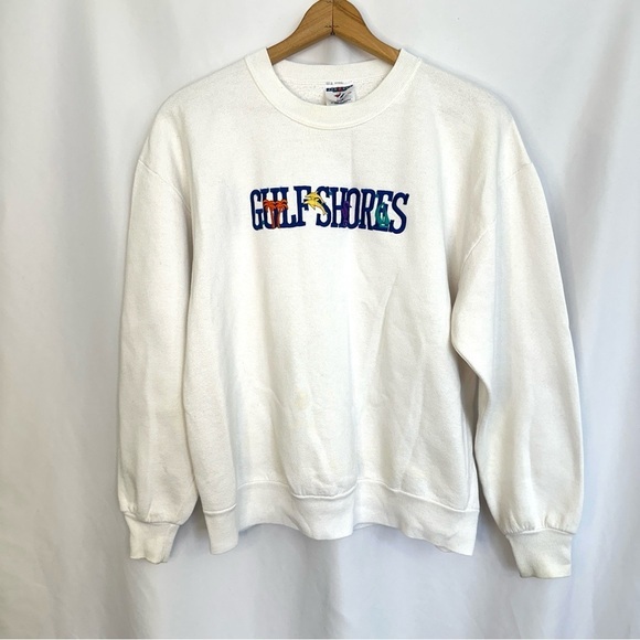 Jerzees Other - Vintage 90s Jerzees Gulf Shores Crewneck Sweatshirt Unisex Large Made in USA